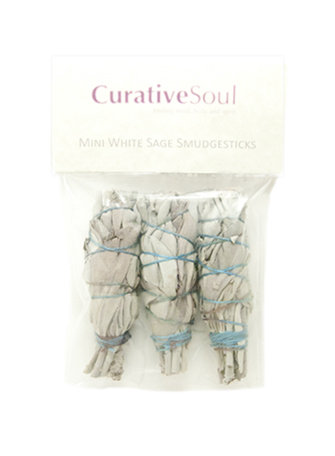 Organic White Sage Smudgesticks - Small Pack of 3 - Click Image to Close