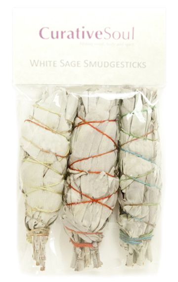 Organic White Sage Smudgesticks - Pack of 3