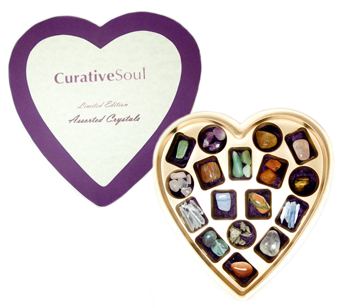 Assorted Crystals Heart Box - Limited Edition - Click Image to Close