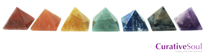 Chakra Stone Pyramids from CurativeSoul