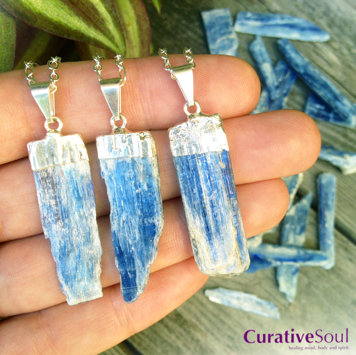 Blue Kyanite Necklaces from CurativeSoul